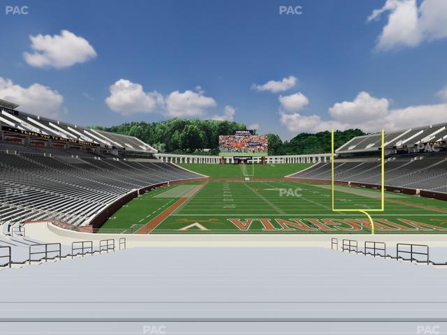 Scott Stadium - Section 117 Seat View