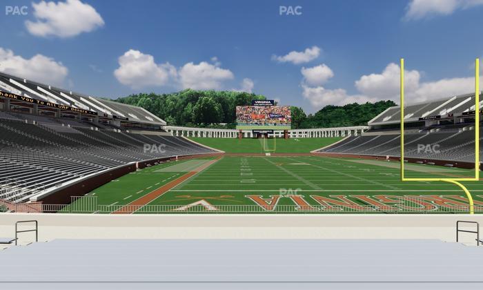 Scott Stadium - Section 117 Seat View