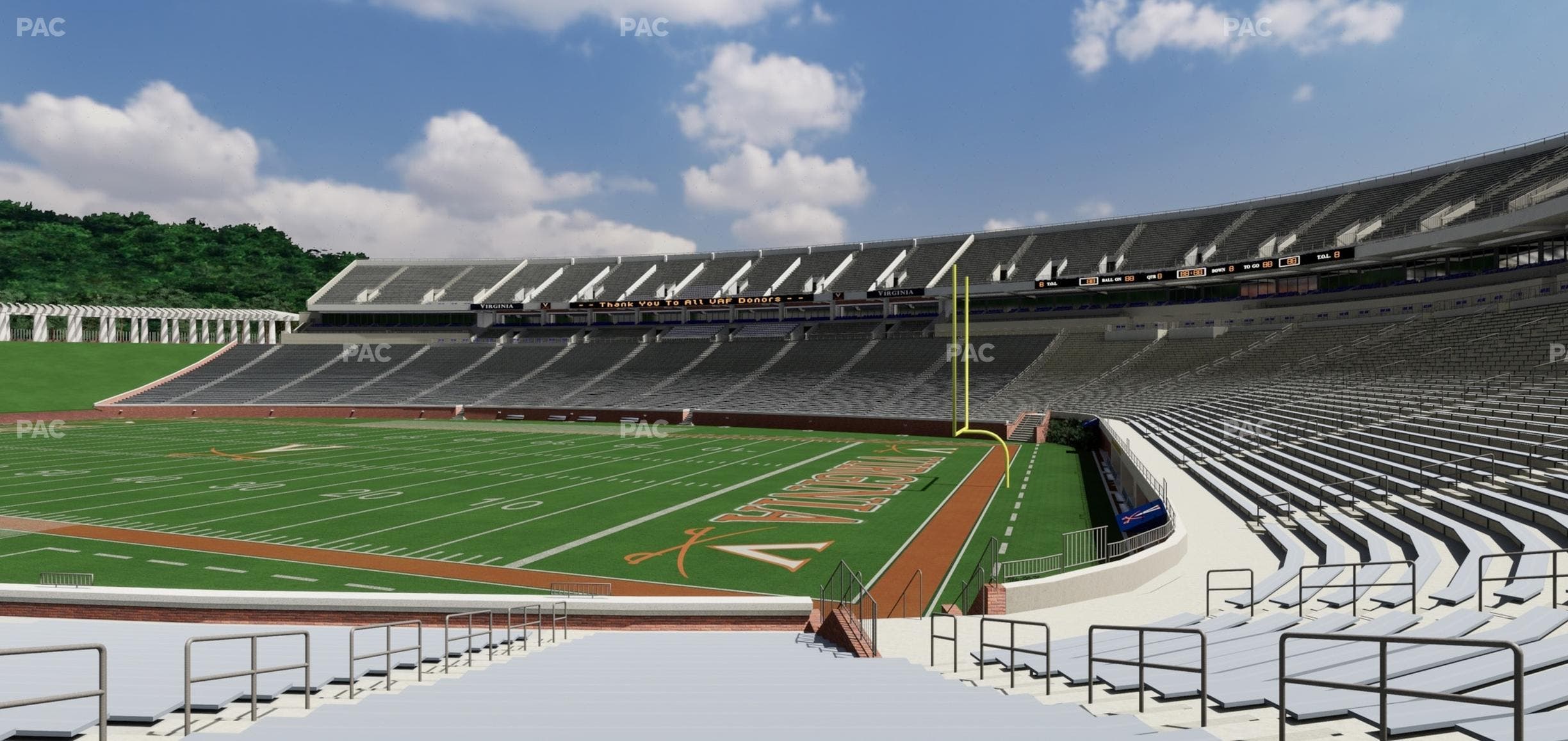 Scott Stadium - Section 120 Seat View