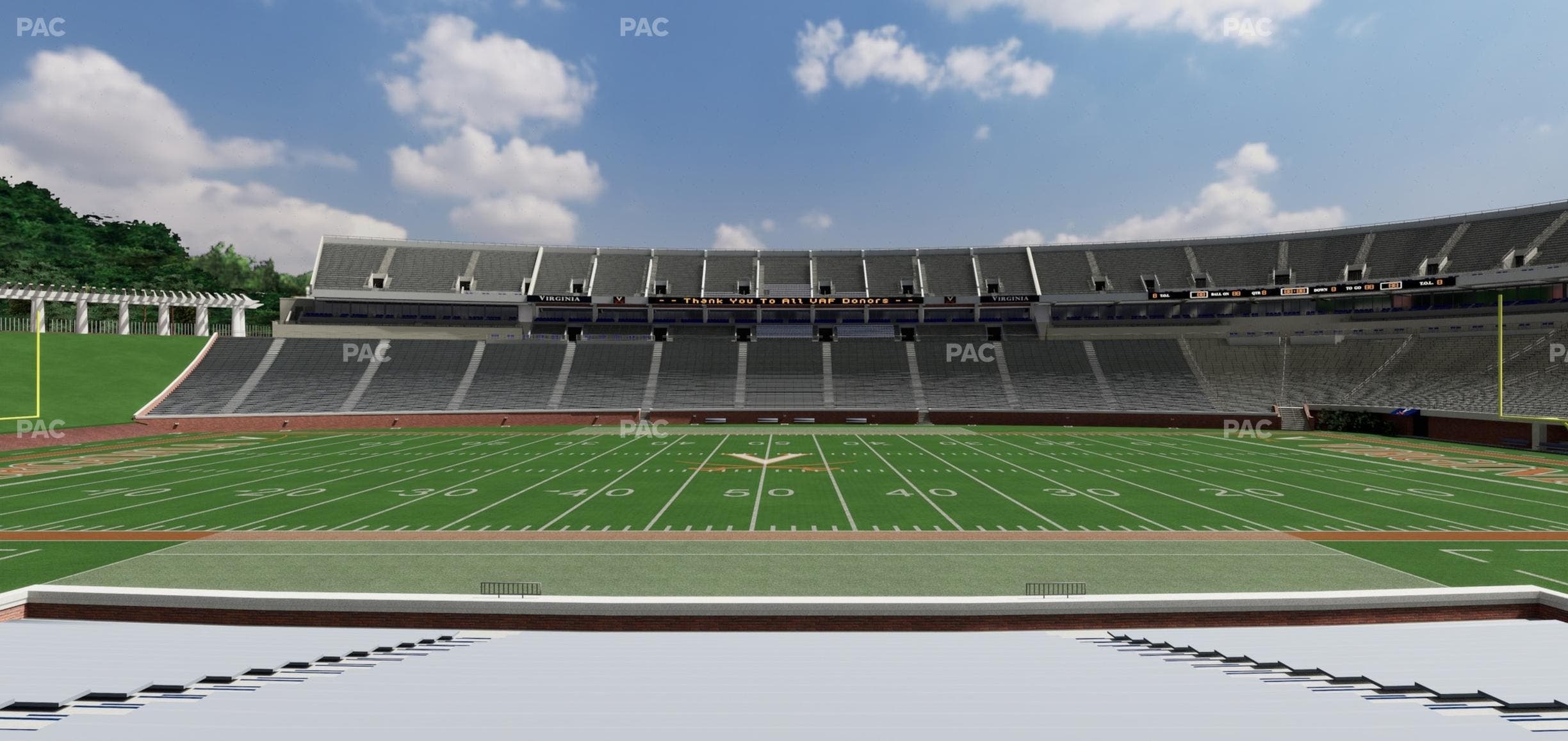 Scott Stadium - Section 125 Seat View