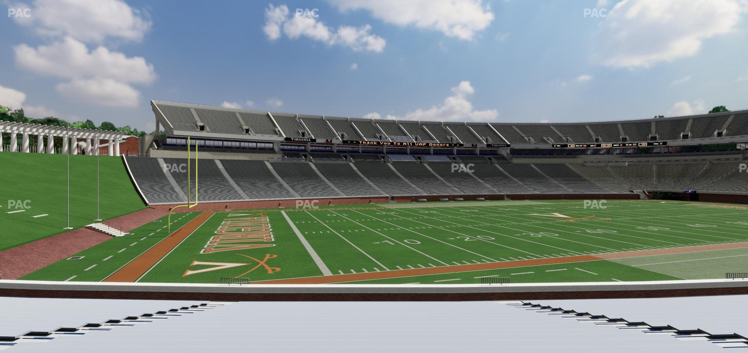 Scott Stadium - Section 129 Seat View