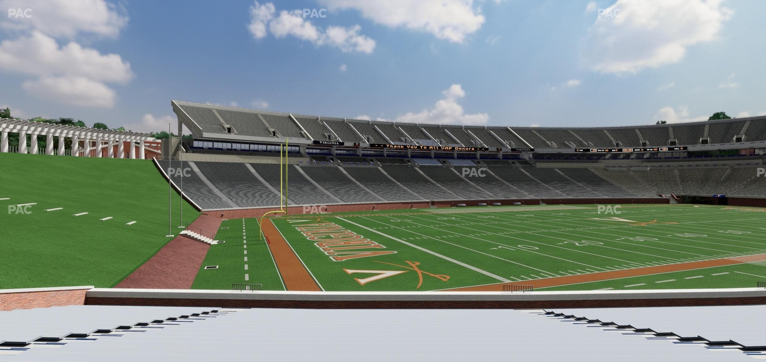 Scott Stadium - Section 130 Seat View