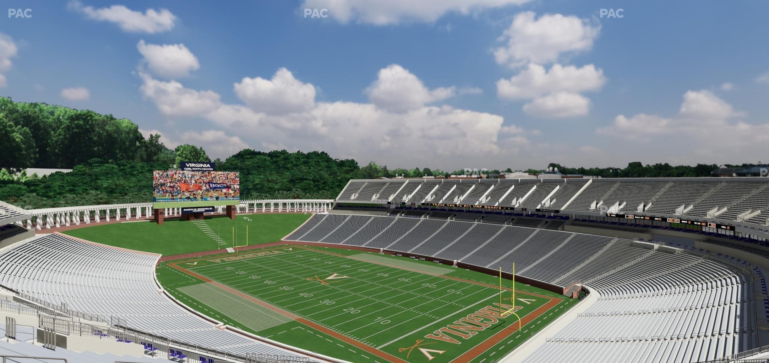 Scott Stadium - Section 526 Seat View