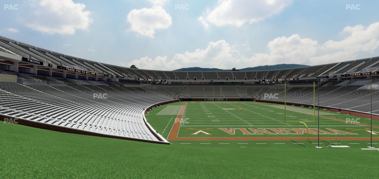Scott Stadium - Section Hillside East Seat View