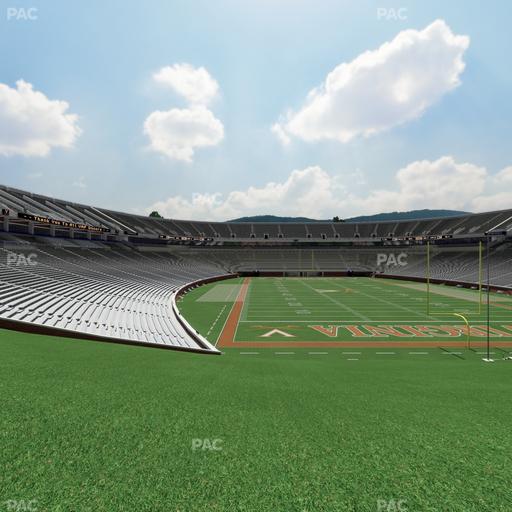 Scott Stadium - Section Hillside East Seat View