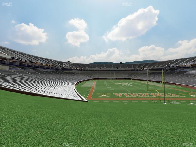 Scott Stadium - Section Hillside East Seat View Scott Stadium - Section Hillside East Seat View