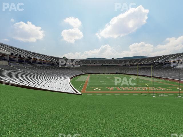 Scott Stadium - Section Hillside East Seat View
