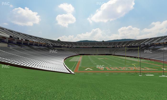 Scott Stadium - Section Hillside East Seat View