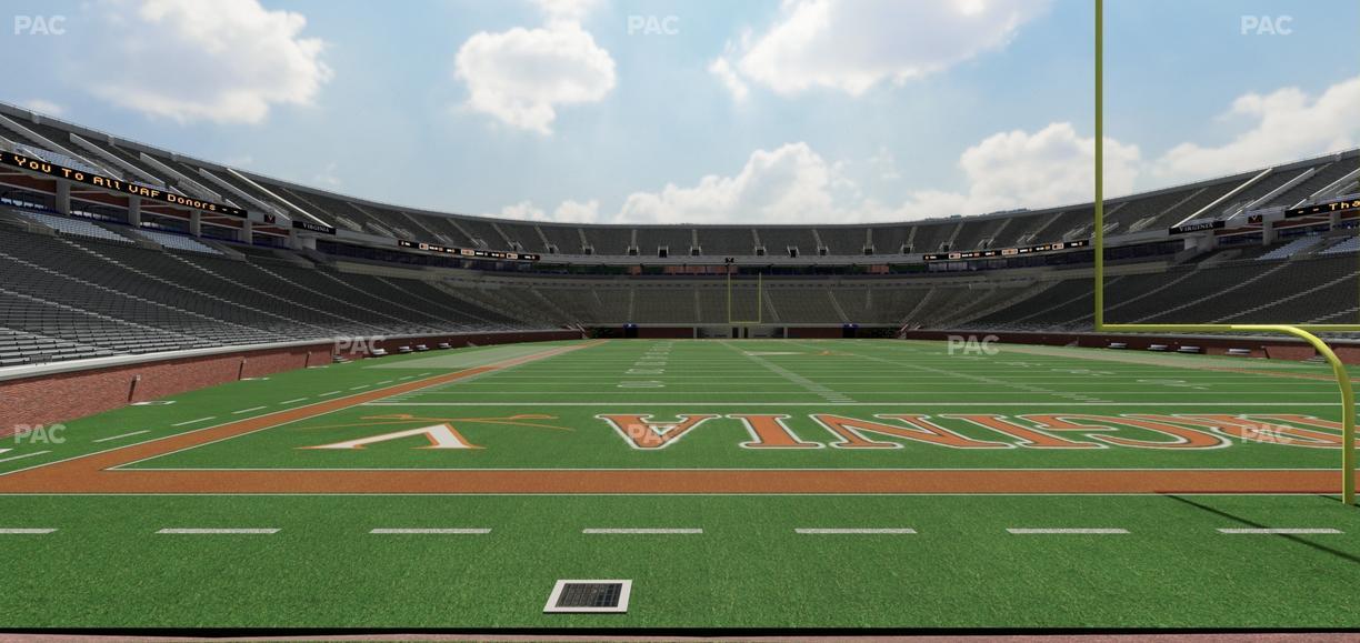 Scott Stadium - Section Hillside East Seat View