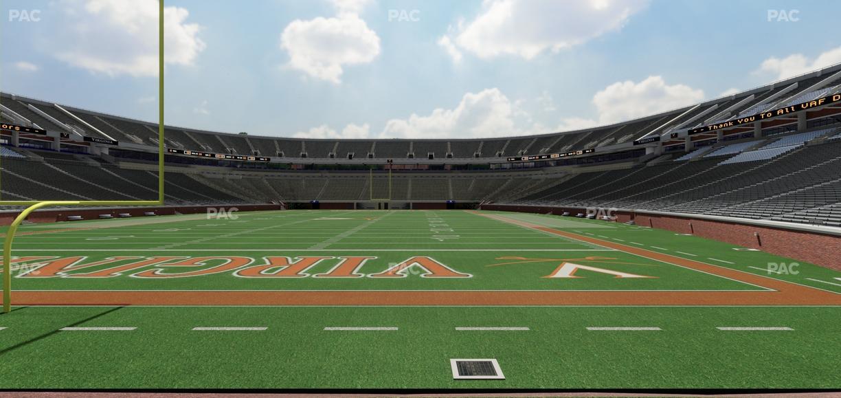 Scott Stadium - Section Hillside West Seat View