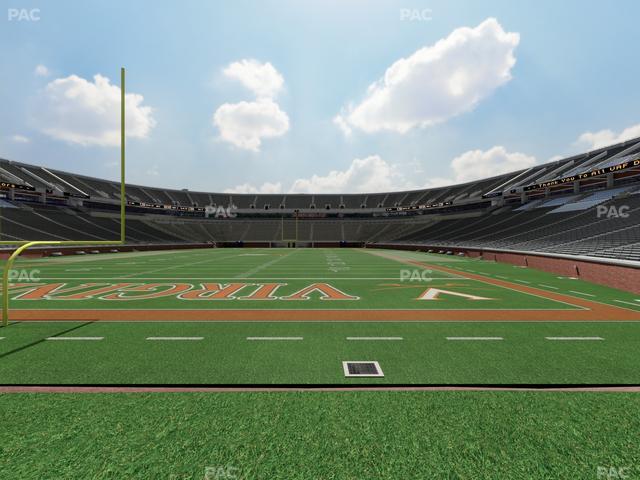 Scott Stadium - Section Hillside West Seat View