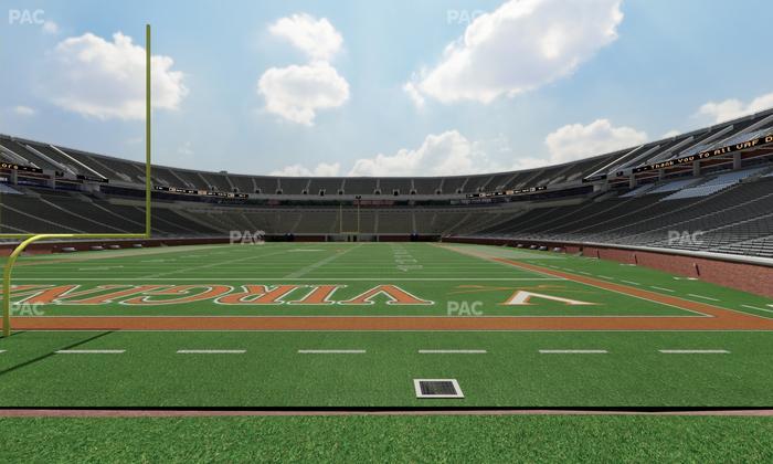 Scott Stadium - Section Hillside West Seat View