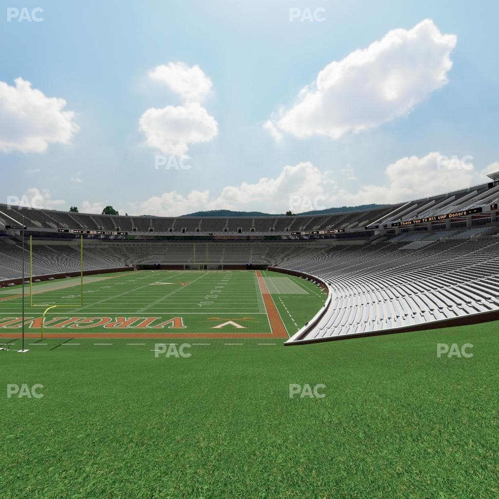 Scott Stadium - Section Hillside West Seat View