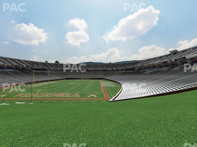 Scott Stadium - Section Hillside West Seat View