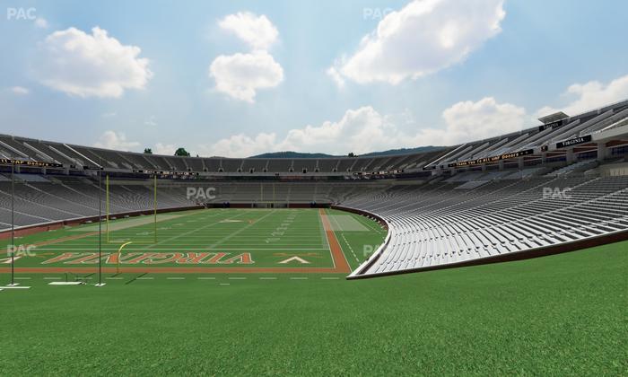 Scott Stadium - Section Hillside West Seat View