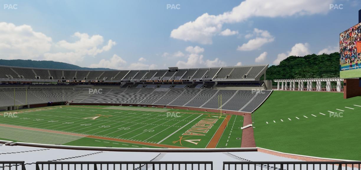 Scott Stadium - Section Loge 301 Seat View