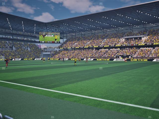 ScottsMiracle-Gro Field - Section Scotts Pitchside Seats 3 Seat View