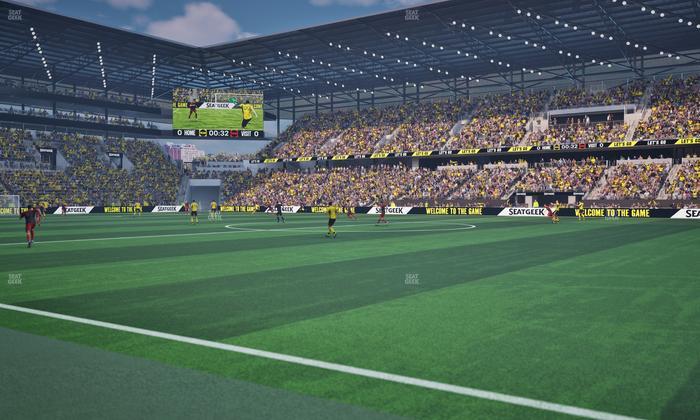 ScottsMiracle-Gro Field - Section Scotts Pitchside Seats 3 Seat View