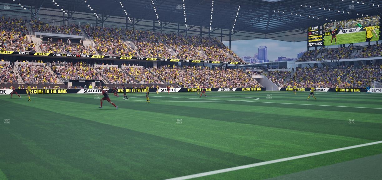 ScottsMiracle-Gro Field - Section Scotts Pitchside Seats 6 Seat View