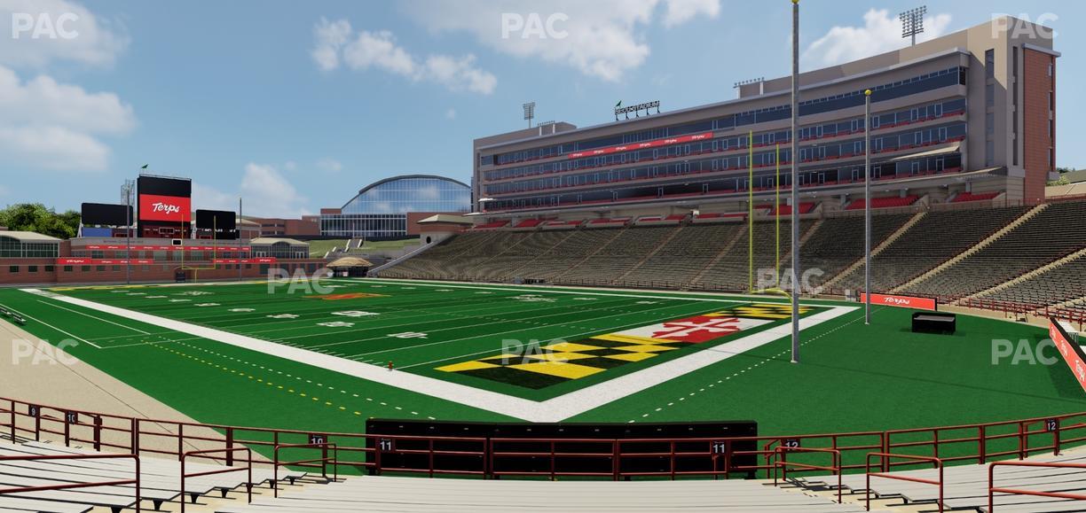 SECU Stadium - Section 11 Seat View