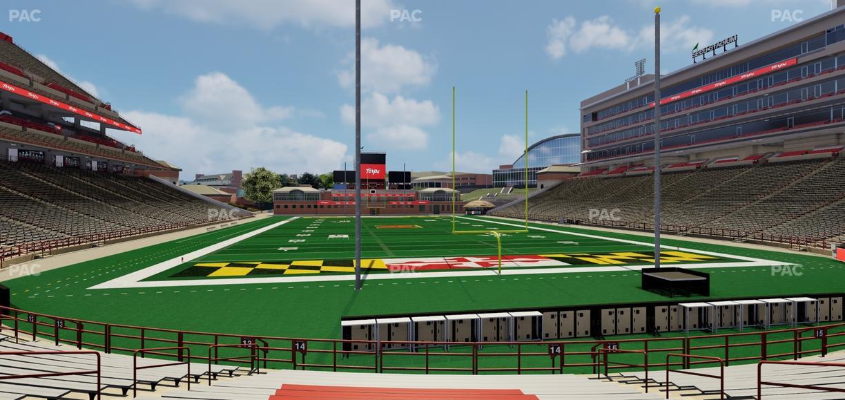 SECU Stadium - Section 14 Seat View