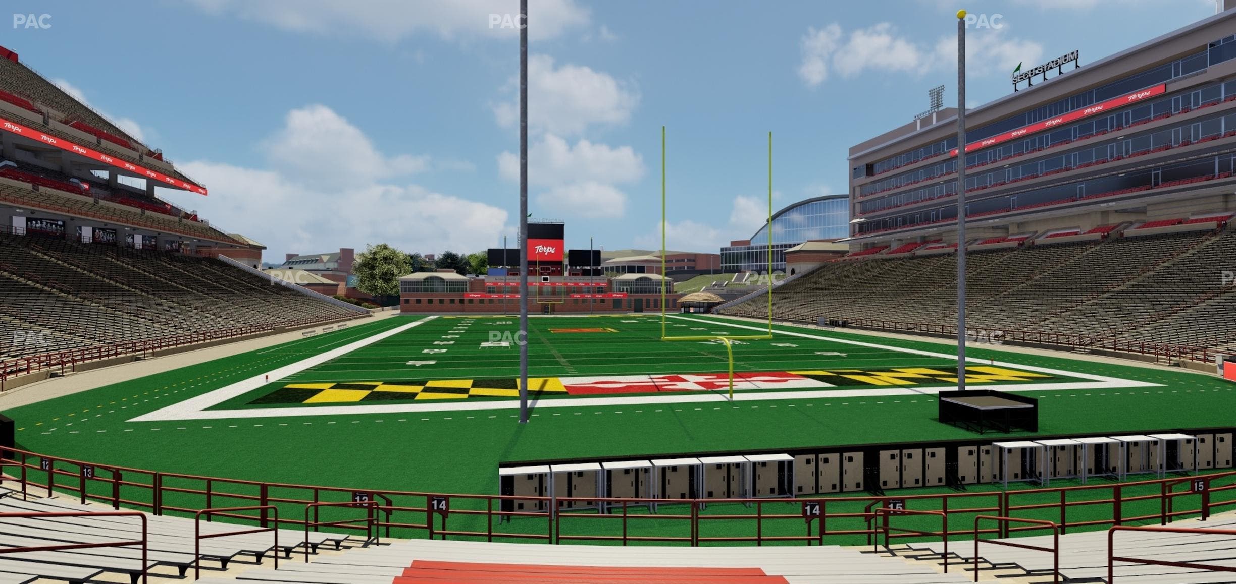 SECU Stadium - Section 14 Seat View