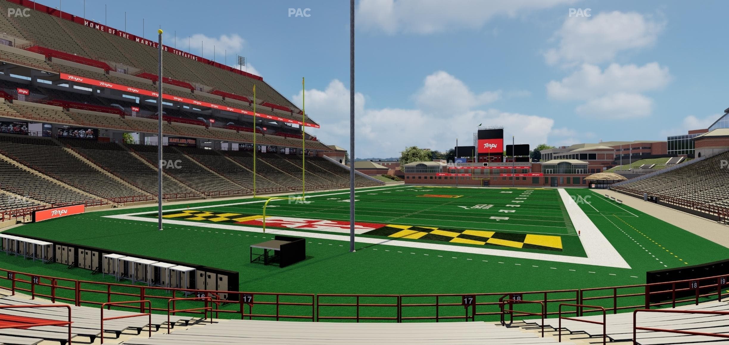 SECU Stadium - Section 17 Seat View