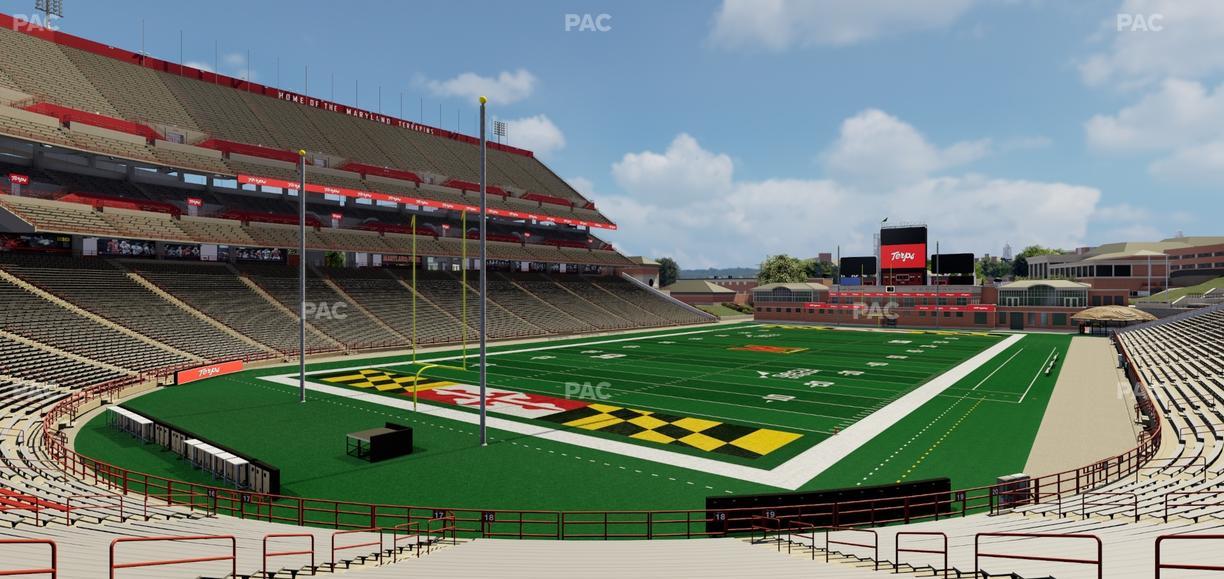 SECU Stadium - Section 18 Seat View