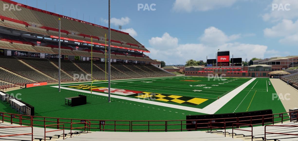 SECU Stadium - Section 18 Seat View