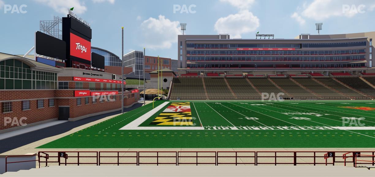 SECU Stadium - Section 2 Seat View