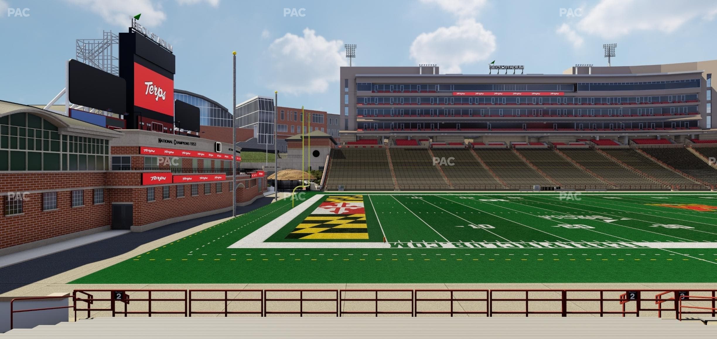 SECU Stadium - Section 2 Seat View