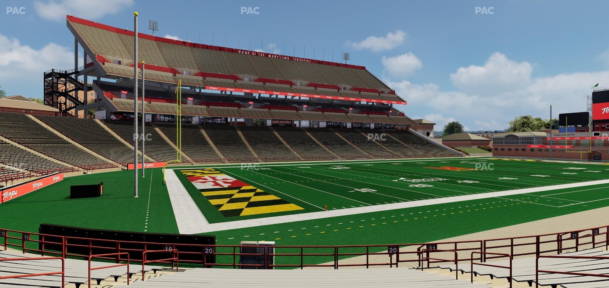SECU Stadium - Section 20 Seat View