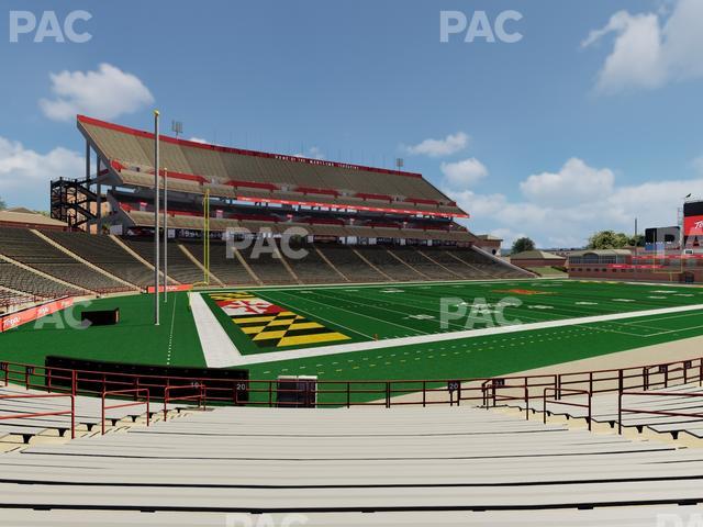 SECU Stadium - Section 20 Seat View