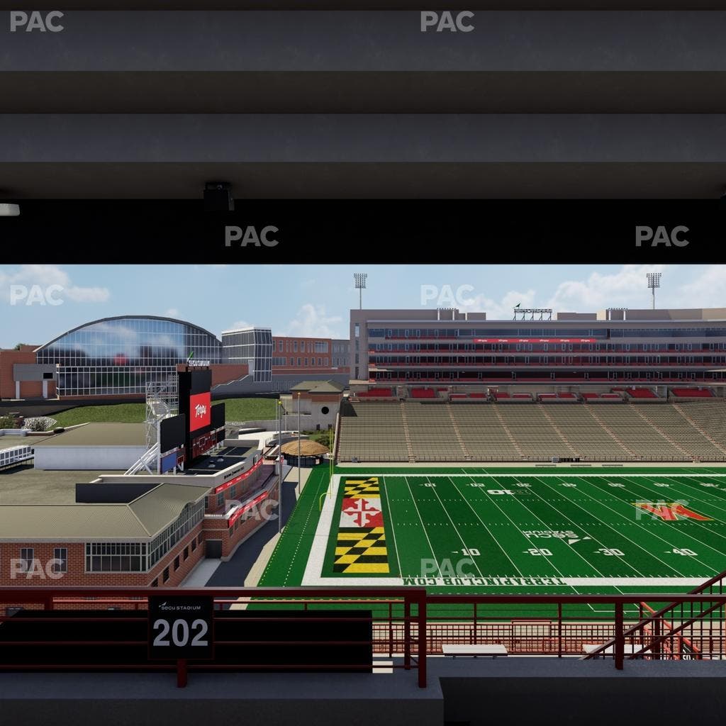SECU Stadium - Section 202 Seat View