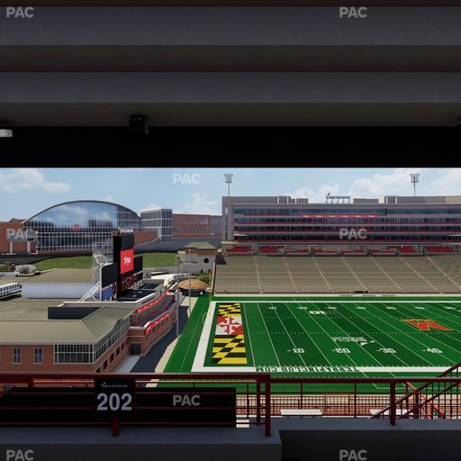 SECU Stadium - Section 202 Seat View