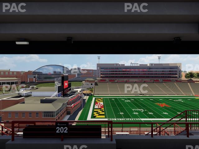 SECU Stadium - Section 202 Seat View