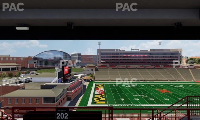 SECU Stadium - Section 202 Seat View