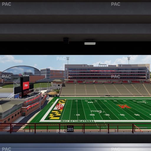 SECU Stadium - Section 203 Seat View