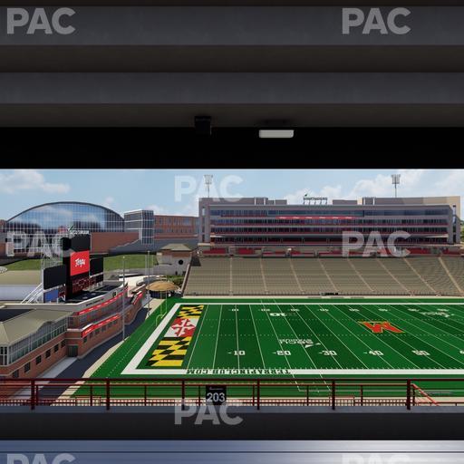 SECU Stadium - Section 203 Seat View