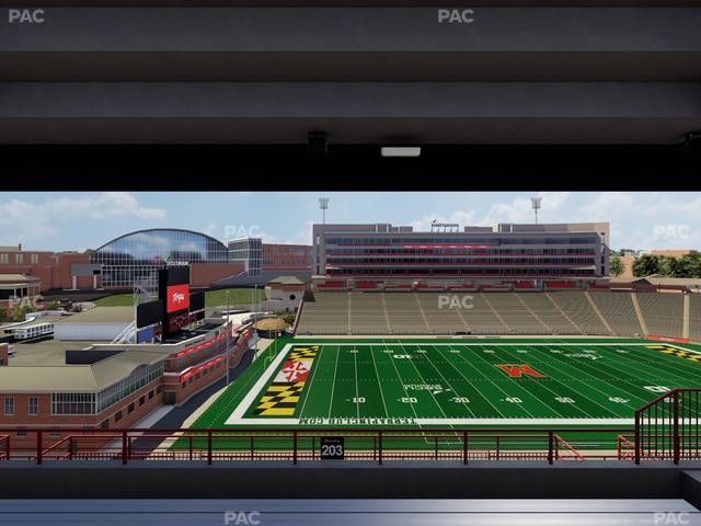 SECU Stadium - Section 203 Seat View