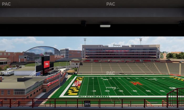 SECU Stadium - Section 203 Seat View