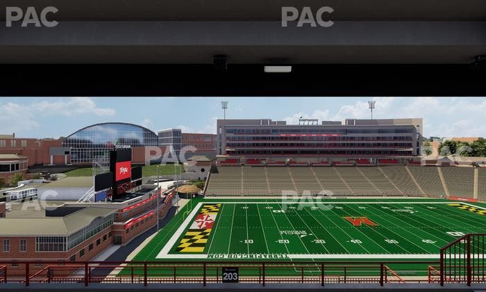 SECU Stadium - Section 203 Seat View