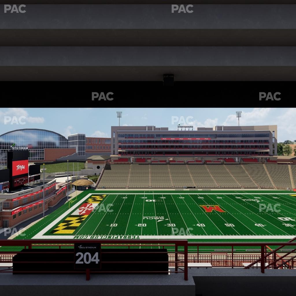 SECU Stadium - Section 204 Seat View