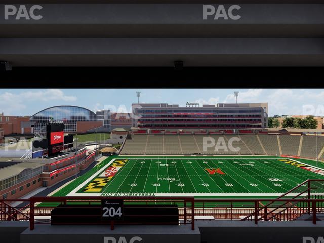SECU Stadium - Section 204 Seat View