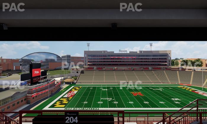 SECU Stadium - Section 204 Seat View