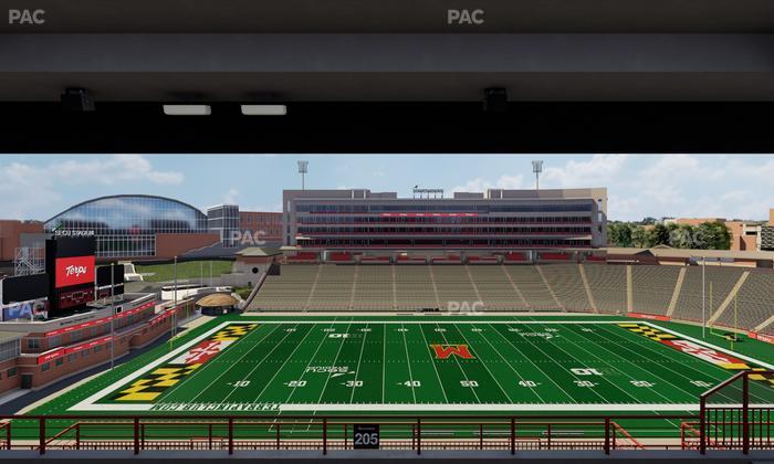 SECU Stadium - Section 205 Seat View