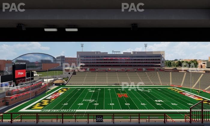 SECU Stadium - Section 205 Seat View