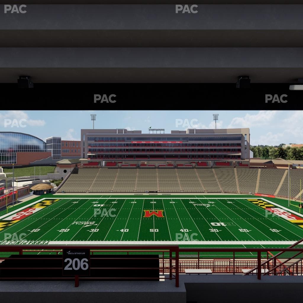 SECU Stadium - Section 206 Seat View