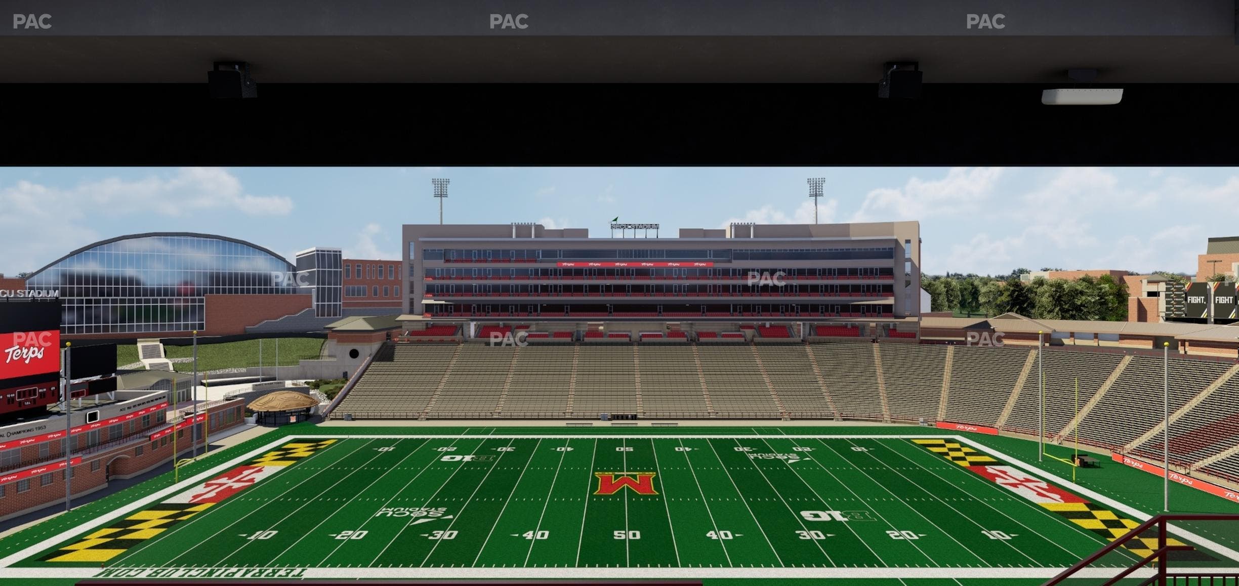 SECU Stadium - Section 206 Seat View