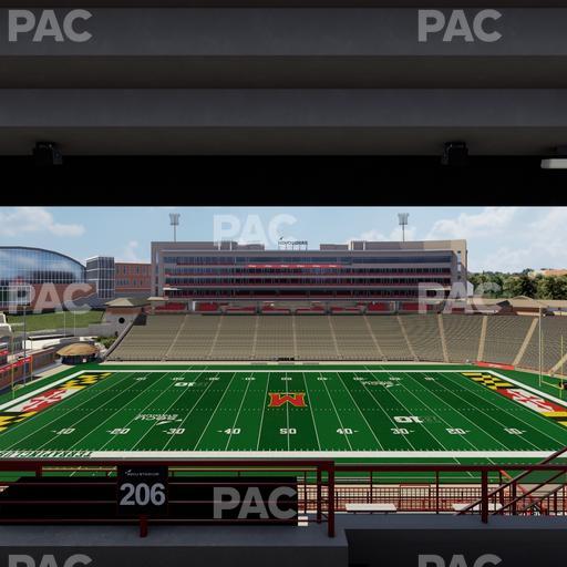 SECU Stadium - Section 206 Seat View